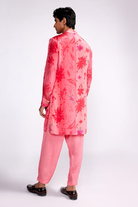 ISHA GUPTA TAYAL Flower Print Short Kurta 