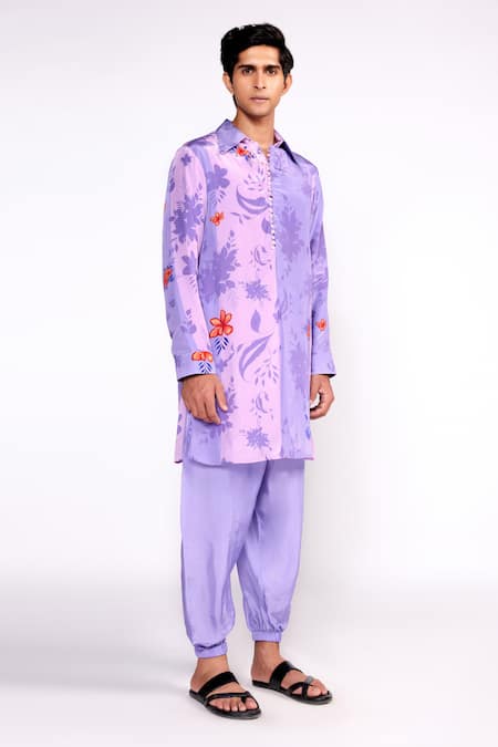 Isha Gupta Tayal Floral Print Short Kurta Set 