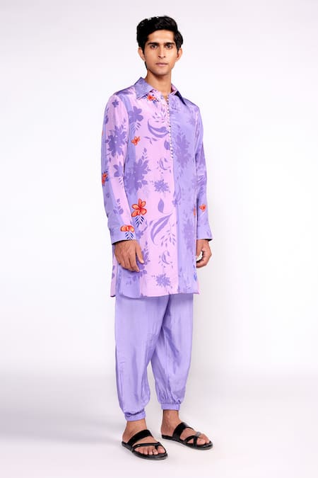 ISHA GUPTA TAYAL Floral Print Short Shirt Kurta 