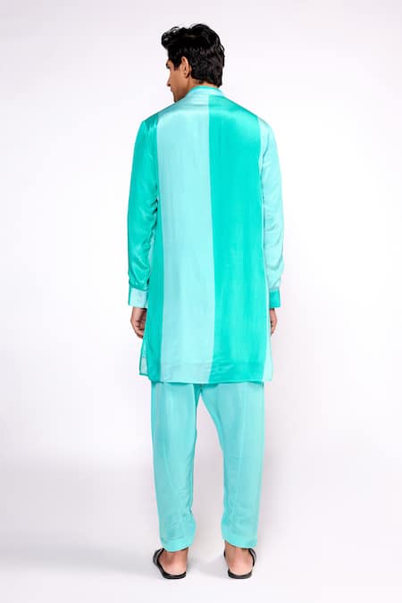 ISHA GUPTA TAYAL Color Block Print Kurta Set 