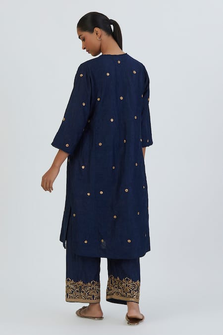 Lajjoo C Zara Embroidered Kurta & Pant Set 