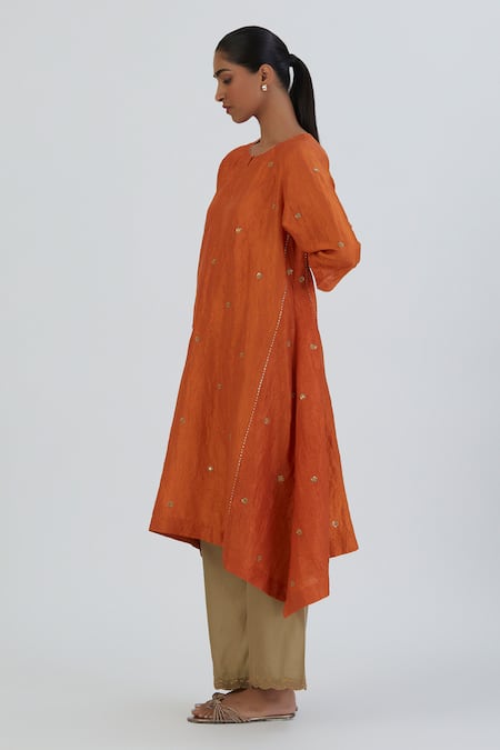 Lajjoo C Meer Floral Embroidered Kurta & Pant Set 