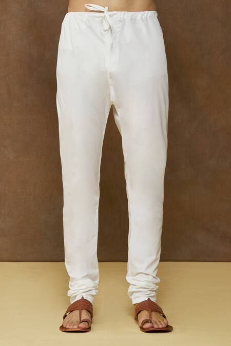 Arihant Rai Sinha_Blue Cotton, , Chanderi Embroidery Pastel Floral Print Kurta Set _at_Aza_Fashions