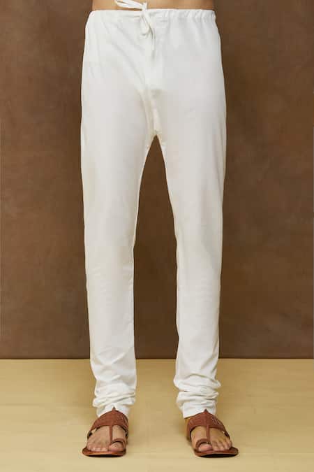 Arihant Rai Sinha_Yellow Linen, Cotton, Silk Embroidery Placket Kurta Set _at_Aza_Fashions