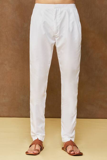 Arihant Rai Sinha Cream Linen, Cotton, Silk Pintuck Bodice Kurta Set at Aza Fashions Arihant Rai Sinha_Cream Linen, Cotton, Silk Pintuck Bodice Kurta Set _at_Aza_Fashions