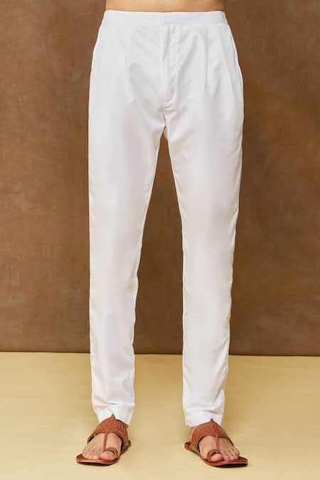 Arihant Rai Sinha Blue Linen, Cotton, Silk Pintuck Bodice Full Sleeve Kurta Set at Aza Fashions Arihant Rai Sinha_Blue Linen, Cotton, Silk Pintuck Bodice Full Sleeve Kurta Set _at_Aza_Fashions