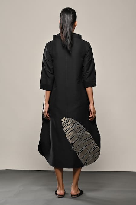 Taika By Poonam Bhagat Banana Leaf Embroidered Dress 