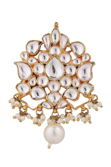 Riana Jewellery Floral Embellished Brooch 