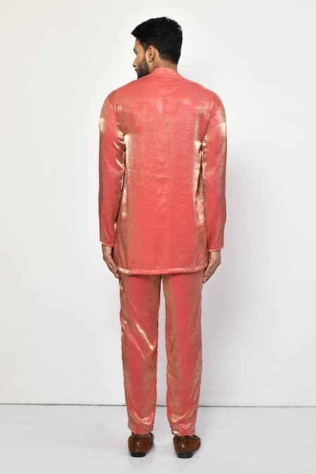 Arihant Rai Sinha Satin Full Sleeve Kurta 