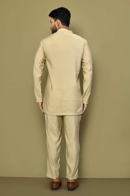 Arihant Rai Sinha Mandarin Collar Solid Kurta 