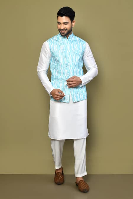 Arihant Rai Sinha Geometric Print Bundi 