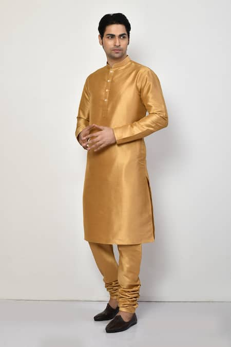 Arihant Rai Sinha Metallic Plain Long Kurta 