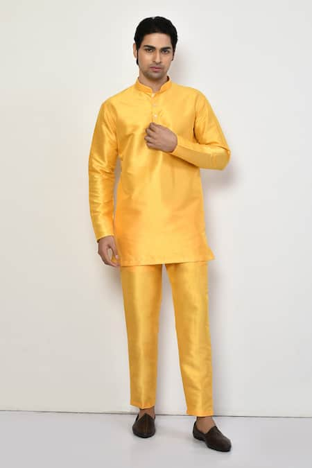 Arihant Rai Sinha Bright Plain Short Kurta 