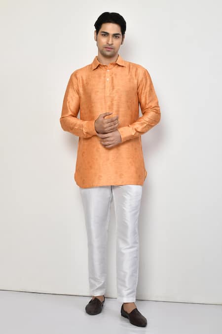 Arihant Rai Sinha Floral Jaal Pattern Short Kurta 