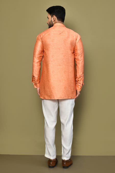 Arihant Rai Sinha Jaal Pattern Short Kurta 