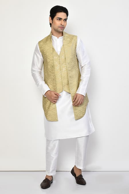 Arihant Rai Sinha Geometric Pattern Nehru Jacket 