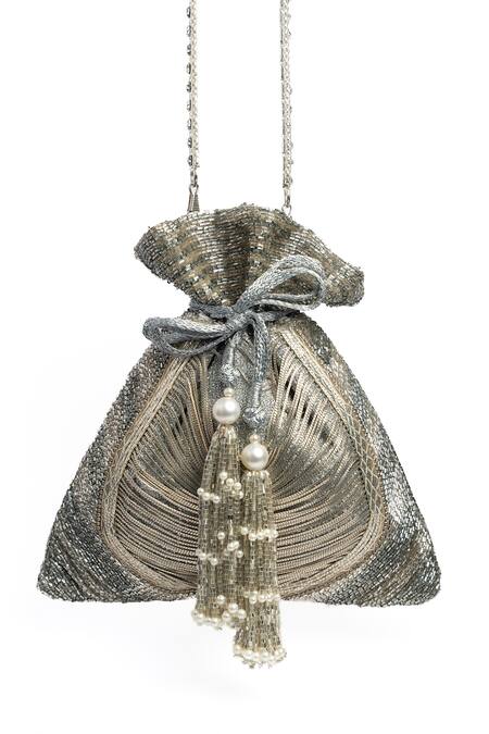 Nayaab By Sonia Cutdana & Diamond Studded Potli Bag 