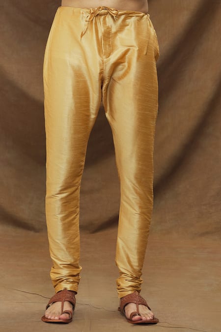 Arihant Rai Sinha Blue Jacquard, , Chanderi Metallic Floral Pattern Kurta And Churidar Set at Aza Fashions Arihant Rai Sinha_Blue Jacquard, , Chanderi Metallic Floral Pattern Kurta And Churidar Set _at_Aza_Fashions