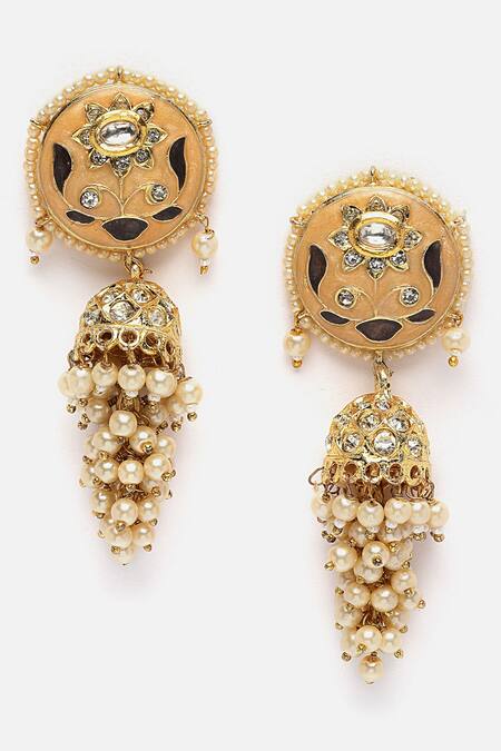 Dugran By Dugristyle_Multi Color Meenakari Kundan Choker Set _Online_at_Aza_Fashions