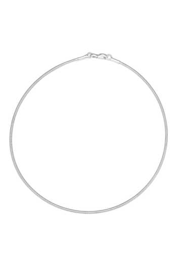 Sangeeta Boochra Silver Plated Oxidized Wired Hasli Necklace Online at Aza Fashions Sangeeta Boochra_Silver Plated Oxidized Wired Hasli Necklace _Online_at_Aza_Fashions
