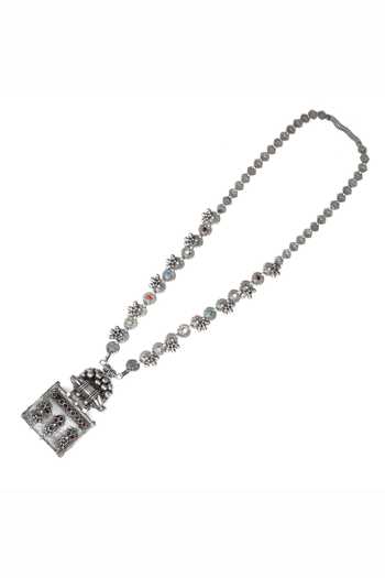 Buy Sangeeta Boochra Silver Plated Zoya Mandaliya Pendant Necklace Online at Aza Fashions Buy_Sangeeta Boochra_Silver Plated Zoya Mandaliya Pendant Necklace _Online_at_Aza_Fashions