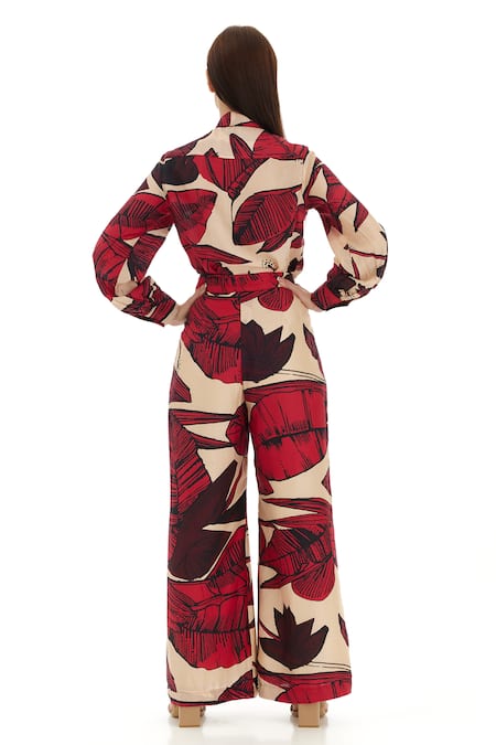 Koai Cotton Silk Printed Flared Pant For Kids