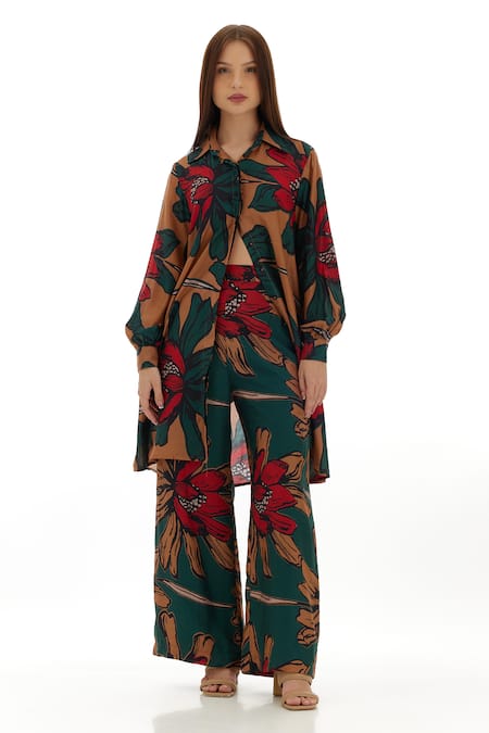 KoAi Garden Print Flared Pant 