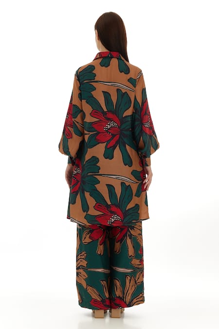 Koai Garden Print Flared Pant For Kids