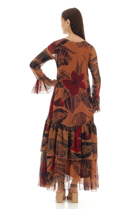 Koai Leaf Print Dress 