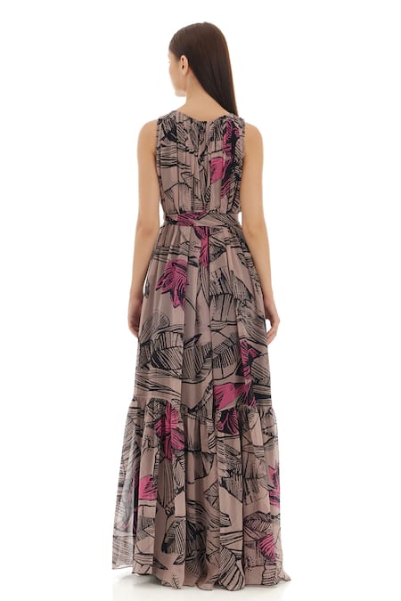 Koai Botanical Print Maxi Dress 