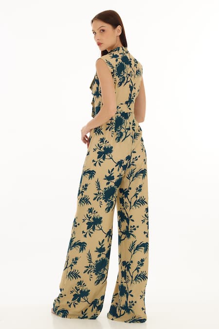 Koai Floral Branch Pattern Jumpsuit 