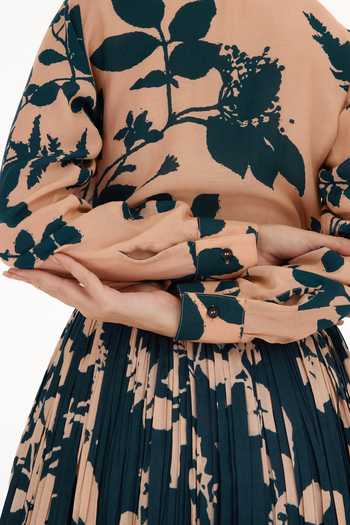 Buy Koai Pink Muslin, Cotton, Silk Collared Foliage Pattern Shirt Online at Aza Fashions Buy_Koai_Pink Muslin, Cotton, Silk Collared Foliage Pattern Shirt _Online_at_Aza_Fashions