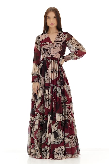 KoAi Floral Pattern Wrap Dress 