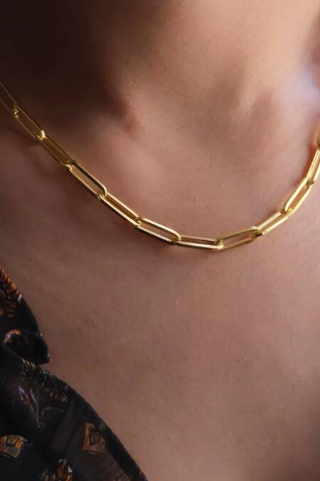 Gold plated paper on sale clip chain