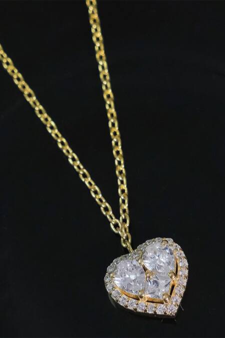 Shop_Anushka Jain Jewellery_Gold Plated Heart Goblet Pendant Necklace