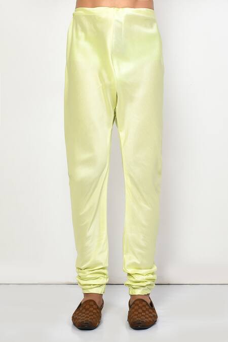 Arihant Rai Sinha_Green Cotton Straight Plain Kurta Set _Online_at_Aza_Fashions