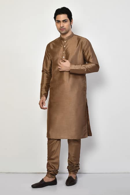 Arihant Rai Sinha Straight Long Mandarin Collar Kurta Set 