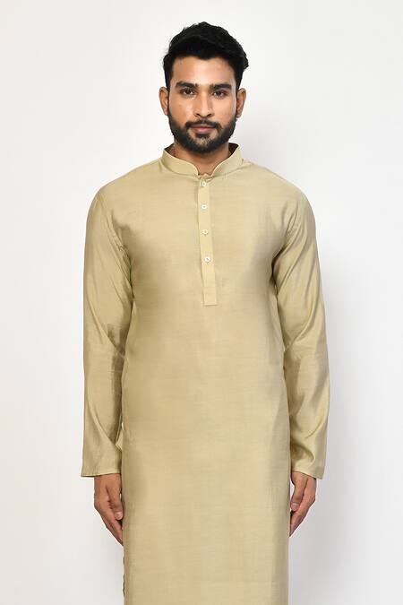 Buy Arihant Rai Sinha Beige Cotton Full Sleeve Straight Kurta Set Online at Aza Fashions Buy_Arihant Rai Sinha_Beige Cotton Full Sleeve Straight Kurta Set _Online_at_Aza_Fashions