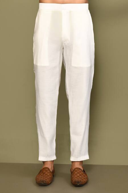 Arihant Rai Sinha_Purple Silk, Cotton Spade Motif Print Bundi Kurta Set _Online_at_Aza_Fashions