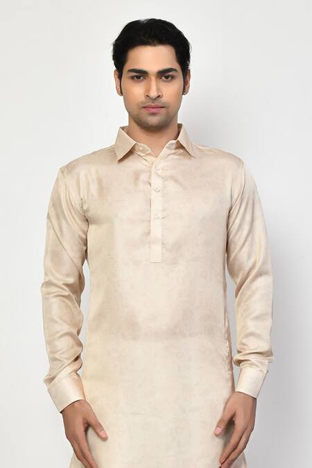 Shop Arihant Rai Sinha Beige , , Bloom Garden Print Pathani Kurta With Pant Online at Aza Fashions Shop_Arihant Rai Sinha_Beige , , Bloom Garden Print Pathani Kurta With Pant _Online_at_Aza_Fashions
