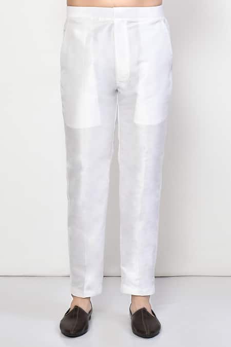 Arihant Rai Sinha_Green Cotton Trellis Pattern Bundi Kurta Set_Online_at_Aza_Fashions