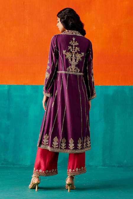 Aman Takyar Floral Hand Embroidered Kurta Set 