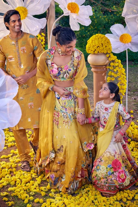 Mom and Daughter Bandhani Lehenga Set | Vibrant Ethnic Ensemble – ViBha