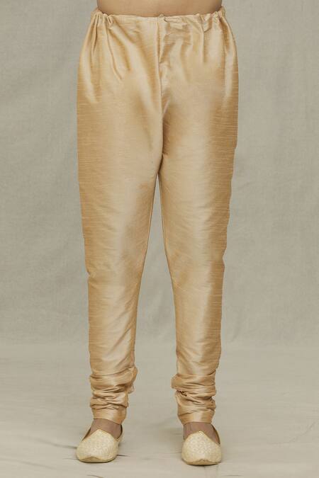 Arihant Rai Sinha Blue Silk, Chanderi Embroidery Jaal Threadwork Short Kurta With Churidar at Aza Fashions Arihant Rai Sinha_Blue Silk, Chanderi Embroidery Jaal Threadwork Short Kurta With Churidar_at_Aza_Fashions