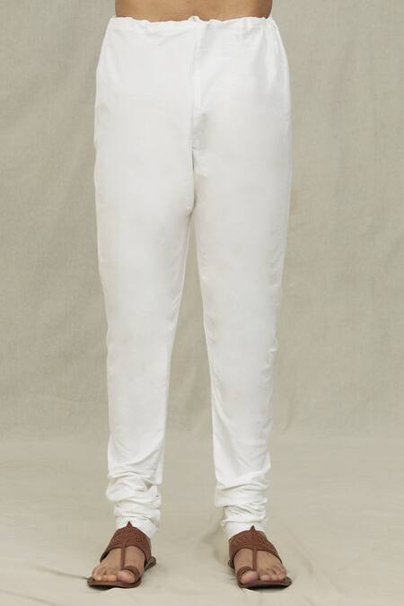 Arihant Rai Sinha_Green Silk, Chanderi Embroidery Fringe Threadwork Placket Kurta With Churidar_at_Aza_Fashions