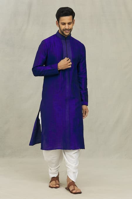 Arihant Rai Sinha Pintucked Straight Kurta & Dhoti Pant Set 