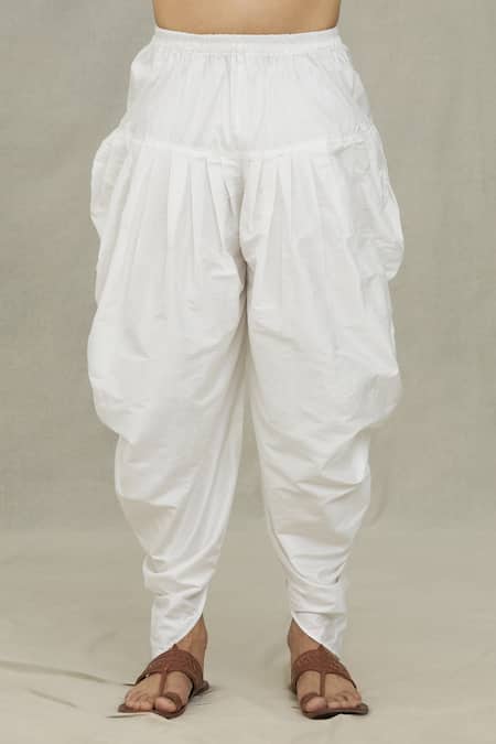 Arihant Rai Sinha_Blue Silk Pintucked Straight Kurta And Dhoti Pant Set_at_Aza_Fashions