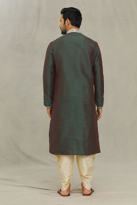 Arihant Rai Sinha Paisley Embroidered Kurta & Dhoti Pant Set 