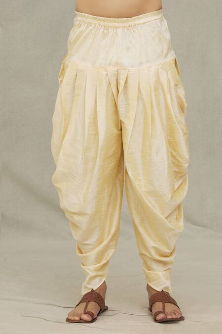 Arihant Rai Sinha_Green Silk Embroidery Paisley Kurta And Dhoti Pant Set_at_Aza_Fashions