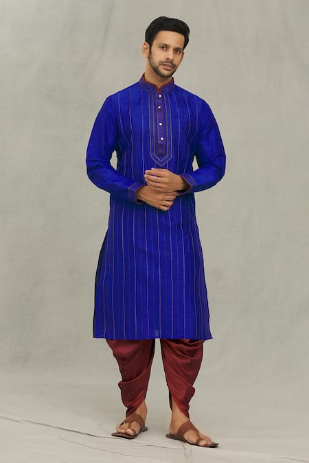 Arihant Rai Sinha Thread Embroidered Kurta & Dhoti Pant Set 